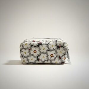 Brighton Floral Print Cosmetic Makeup Bag Toiletry Case Canvas NWT